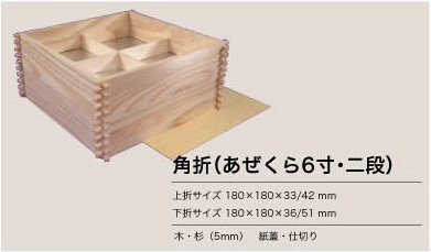 角折（あぜくら６寸・二段）